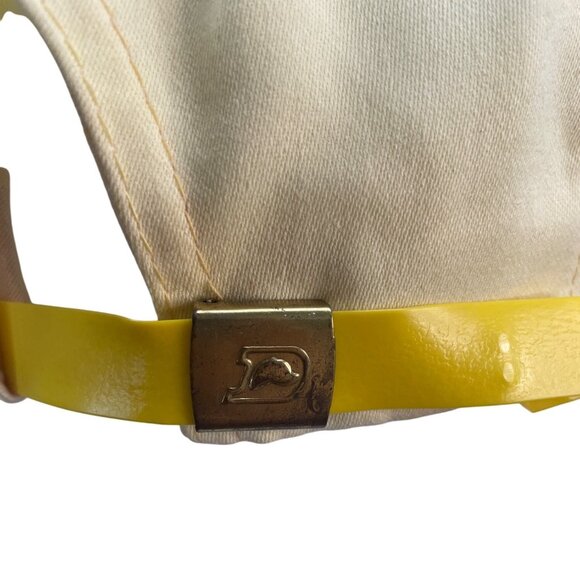 Derby Vintage Woodmont Country Club Yellow Baseball Cap With Braided Rope - Adj - Picture 7 of 11